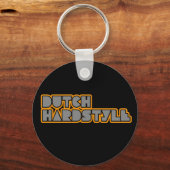 Dutch Hardstyle Hardbass muziek qlimax basis Sleutelhanger (Voorkant)