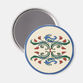 Dutch Hex Sign Vogels Magneet (Voorkant / Achterkant)