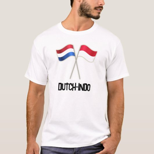 Dutch-Indo with Two Flags T-shirt (Voorkant)