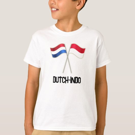 Dutch-Indo with Two Flags T-shirt (Voorkant)
