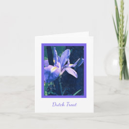 Dutch Iris Blank Wenskaart Kaart