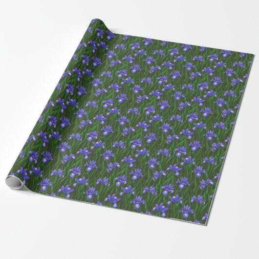 Dutch Iris Cadeaupapier (Uitgerold)