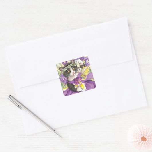 Dutch Iris Kitten stickers (Envelop)