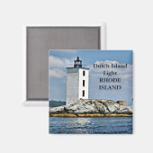 Dutch Island Light, Rhode Island Magnet (Voorkant / Achterkant)