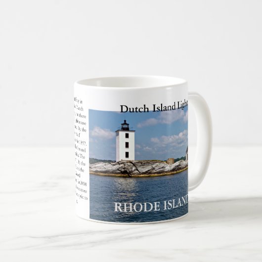 Dutch Island Light, Rhode Island Mok (Voorkant rechts)