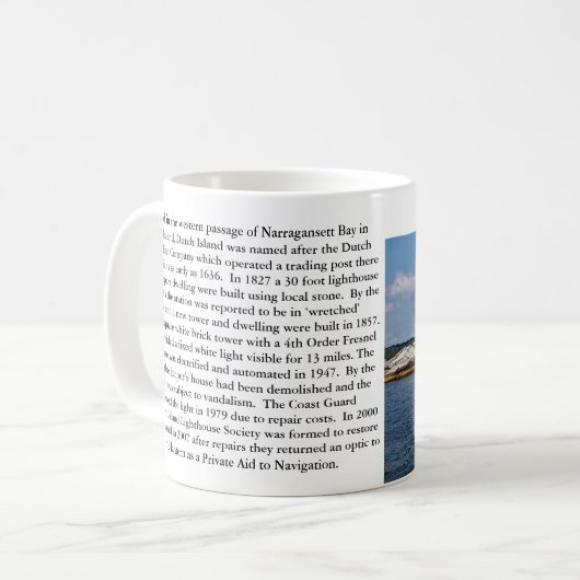 Dutch Island Light, Rhode Island Mok (Voorkant links)