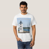 Dutch Island Lighthouse (met tekst) T-shirt (Voorkant volledig)