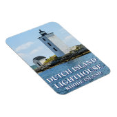Dutch Island Lighthouse, Rhode Island Photo Magnet Magneet (Rechterzijde)