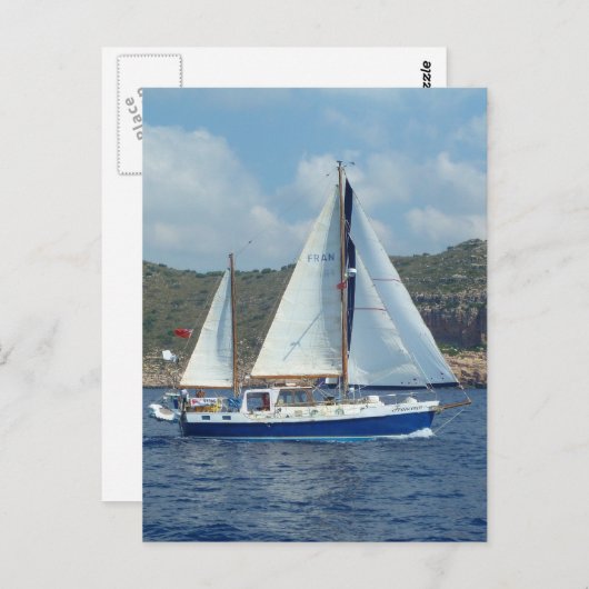 Dutch Ketch Francesca Briefkaart (Voorkant / Achterkant)