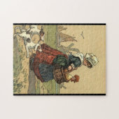 Dutch Lady met hond, Legpuzzel (Horizontaal)