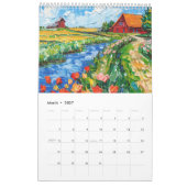Dutch Landscapes in Bold Acrylic – 2026 Calendar Kalender (Mar 2027)