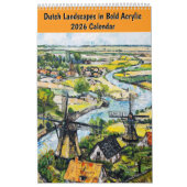 Dutch Landscapes in Bold Acrylic – 2026 Calendar Kalender (Hoes)
