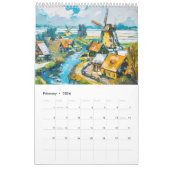 Dutch Landscapes in Bold Acrylic – 2026 Calendar Kalender (Feb 2026)