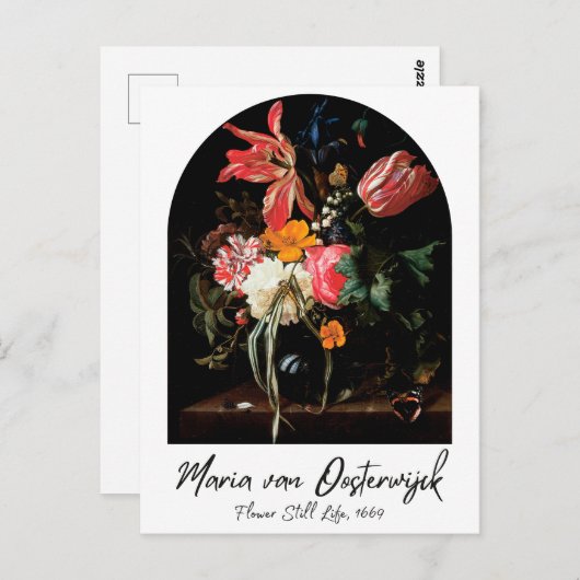 Dutch Masters: een bloemenstilleven Briefkaart (Voorkant / Achterkant)