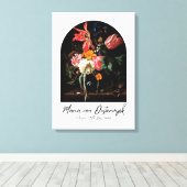 Dutch Masters: een bloemenstilleven Canvas Afdruk (Insitu (Houten vloer))