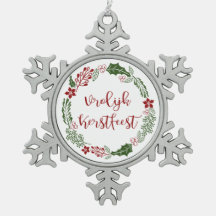 Dutch Merry Kerstmis Wreath, Vrolijk Kerstlijk man