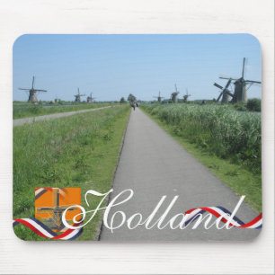 Dutch Mills Holland Text Souvenir Mousepad Muismat