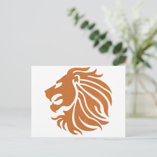 Dutch Modern Lion Briefkaart (Staand voorkant)
