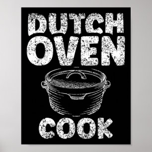 Dutch Oven Cook BBQ Lover Iron Metal Dutch Oven Poster