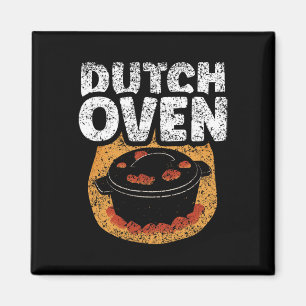 Dutch Oven Lover BBQ Metal Iron Dutch Oven Magneet