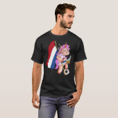 Dutch Party Unicorn T-shirt (Voorkant volledig)