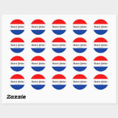Dutch Pride stickers! Ronde Sticker (Vel)