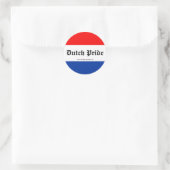 Dutch Pride stickers! Ronde Sticker (Tas)