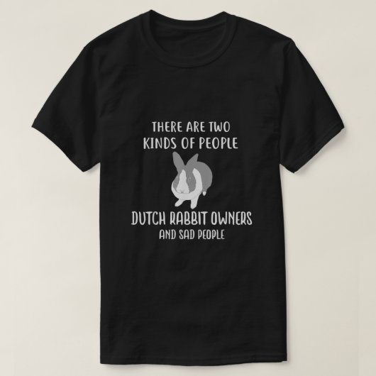 Dutch Rabbit Bunny OEigenaars T Shirt Funny Rabbit (Design voorkant)