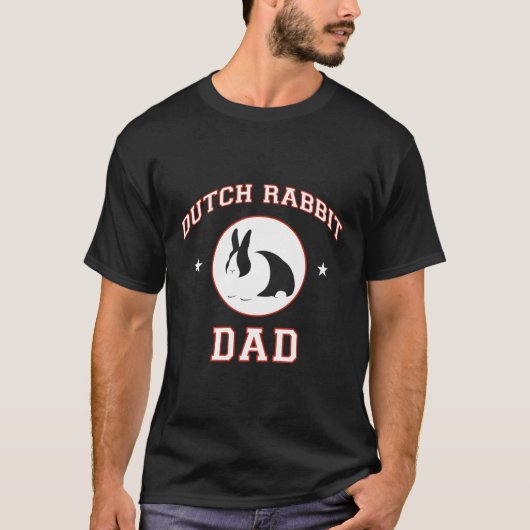 Dutch Rabbit Dad T-shirt (Voorkant)