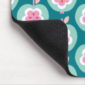 Dutch Retro Apple Blauwgroen Muismat (Hoek)