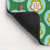 Dutch Retro Apples Groen Muismat (Hoek)