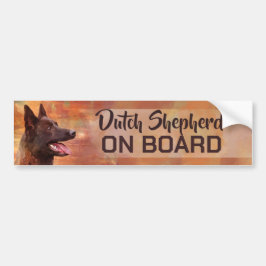Dutch Shepherd aan boord Bumpersticker