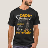 Dutch Shepherd Beste papa Bedankt dat je mijn D be T-shirt (Voorkant)