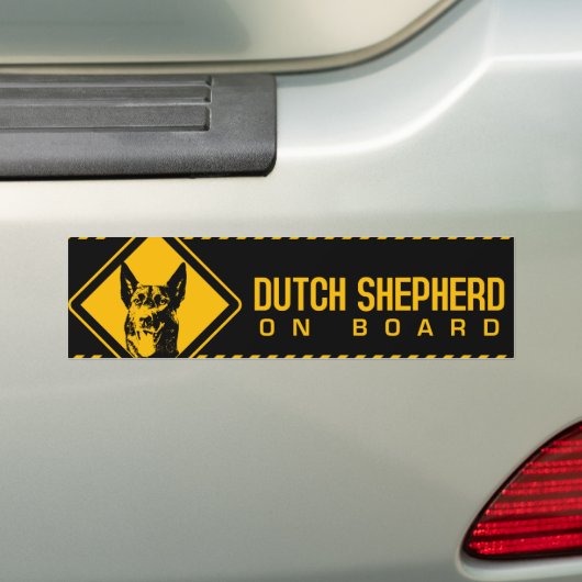 Dutch Shepherd Dog - Dutchie Bumpersticker (Op auto)