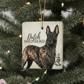 Dutch Shepherd Dog - Dutchie Keramisch Ornament