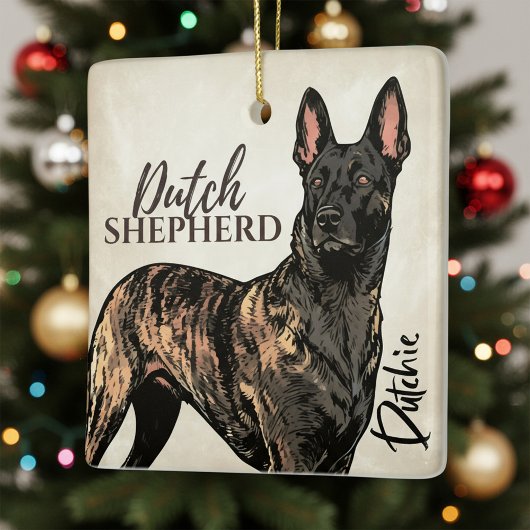 Dutch Shepherd Dog - Dutchie Keramisch Ornament