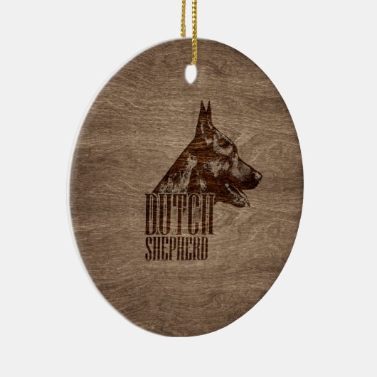 Dutch Shepherd Dog Keramisch Ornament (Rechts)