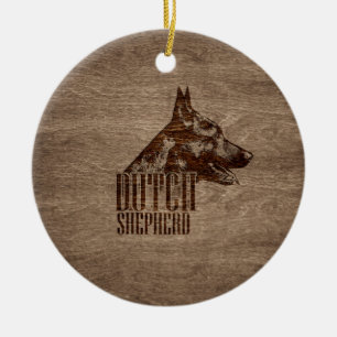 Dutch Shepherd Dog Keramisch Ornament