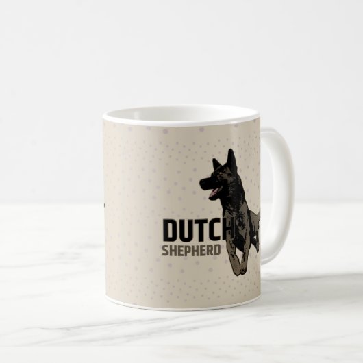 Dutch Shepherd Dog Koffiemok (Voorkant rechts)