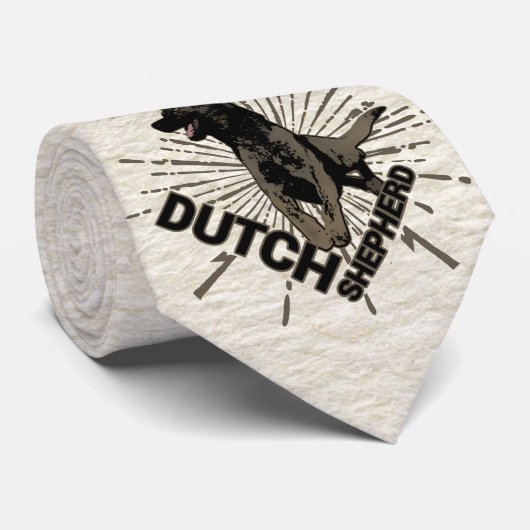 Dutch Shepherd Dog Stropdas (Opgerold)