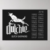 Dutch Shepherd - Dutchie Calendar 2018 Poster (Voorkant)