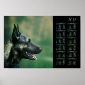 Dutch Shepherd - Dutchie Calendar 2018 Poster (Voorkant)