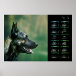 Dutch Shepherd - Dutchie Calendar 2018 Poster
