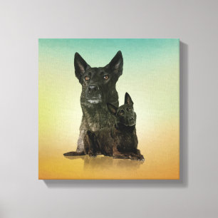 Dutch Shepherd - Dutchie Canvas Afdruk