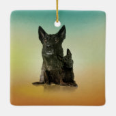 Dutch Shepherd - Dutchie Keramisch Ornament (Achterkant)