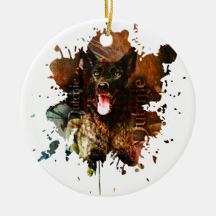 Dutch Shepherd - Dutchie Keramisch Ornament