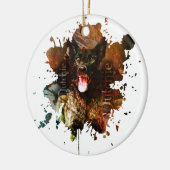 Dutch Shepherd - Dutchie Keramisch Ornament (Links)