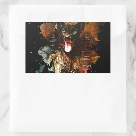 Dutch Shepherd - Dutchie Rechthoekige Sticker (Tas)