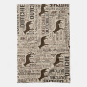 Dutch Shepherd - Hollandse Herder - Dutchie Theedoek (Verticaal)