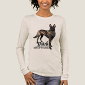 Dutch Shepherd -Hollandse Herdershond Tri-Blend Shirt (Voorkant)